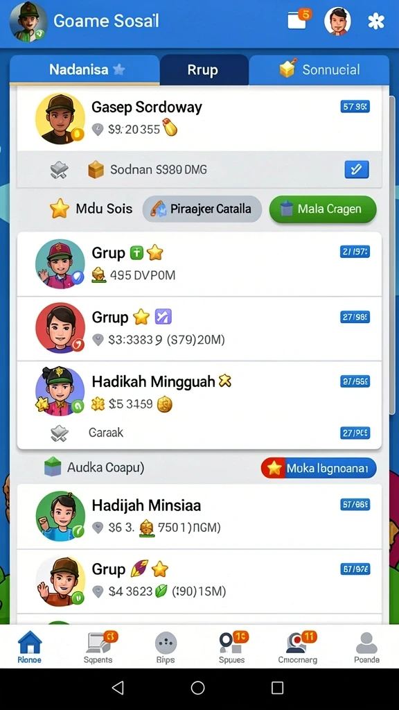 Beragam pilihan permainan menarik dalam aplikasi raja9 App APK Terbaru.
