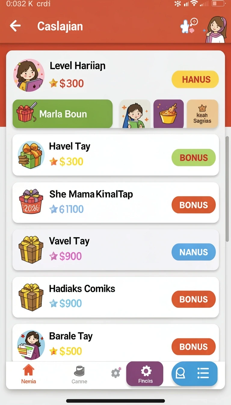 Beragam pilihan permainan menarik dalam aplikasi Download svip3 APK Terbaru Full Version.