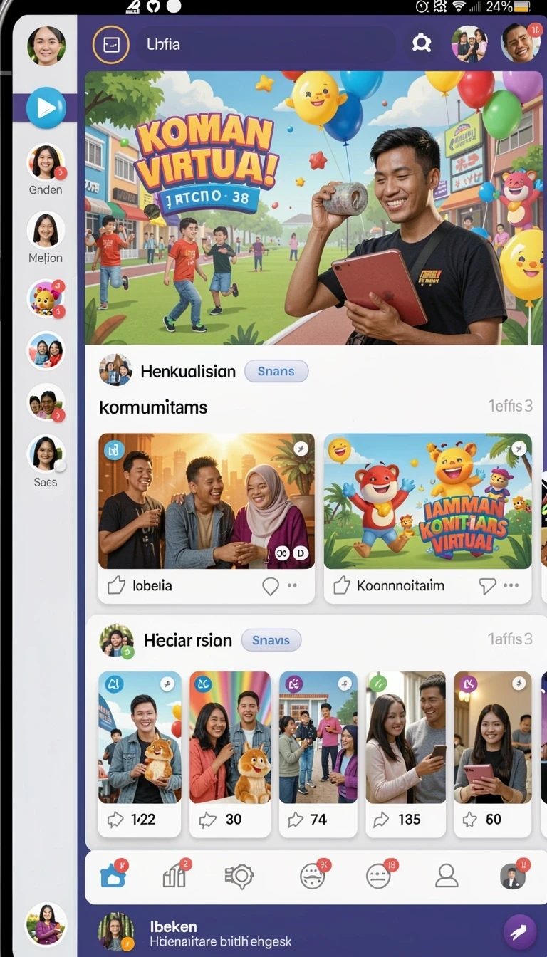 Beragam pilihan permainan menarik dalam aplikasi open APK Full Version untuk Android.