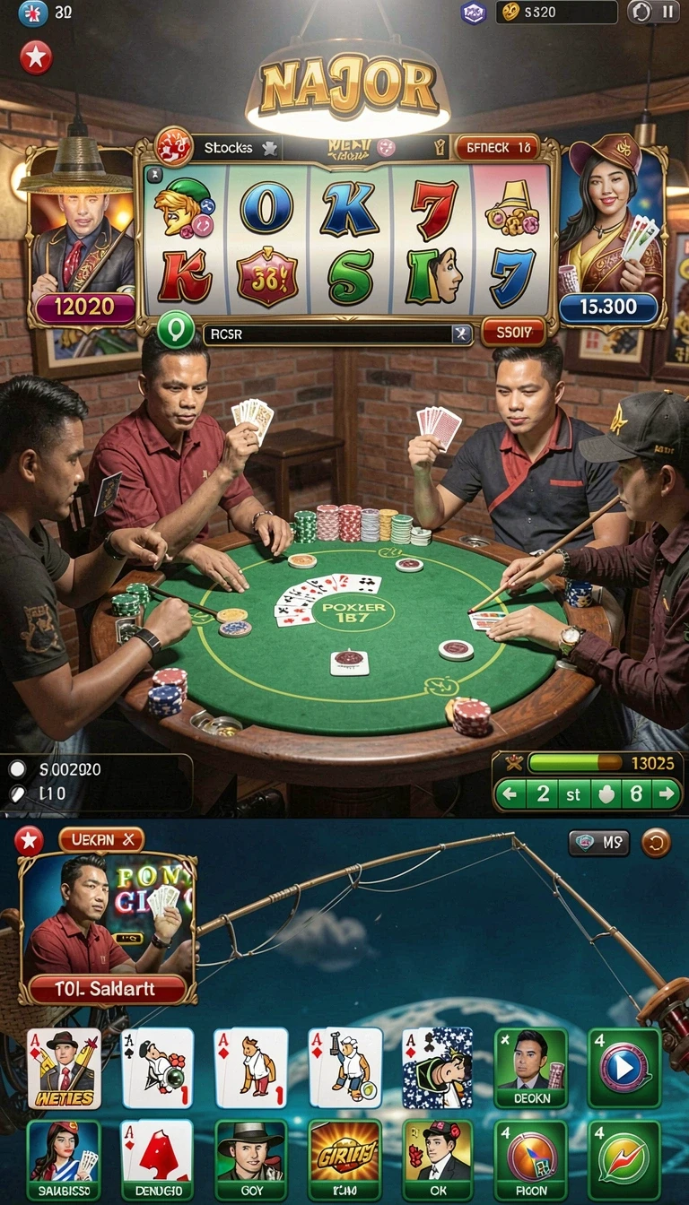 Beragam pilihan permainan menarik dalam aplikasi Download hebat303 APK Terbaru Full Version.