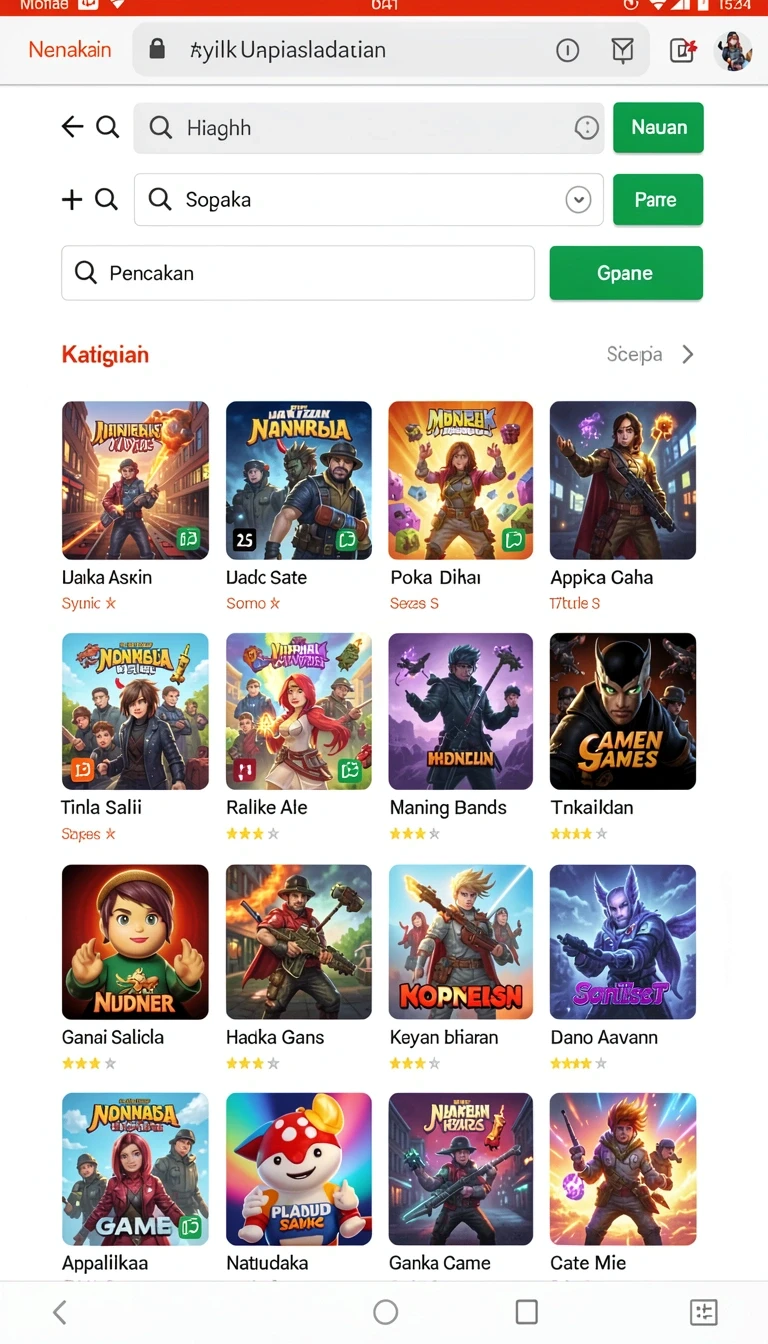 Beragam pilihan permainan menarik dalam aplikasi Update Aplikasi okgames Terbaru 2026.