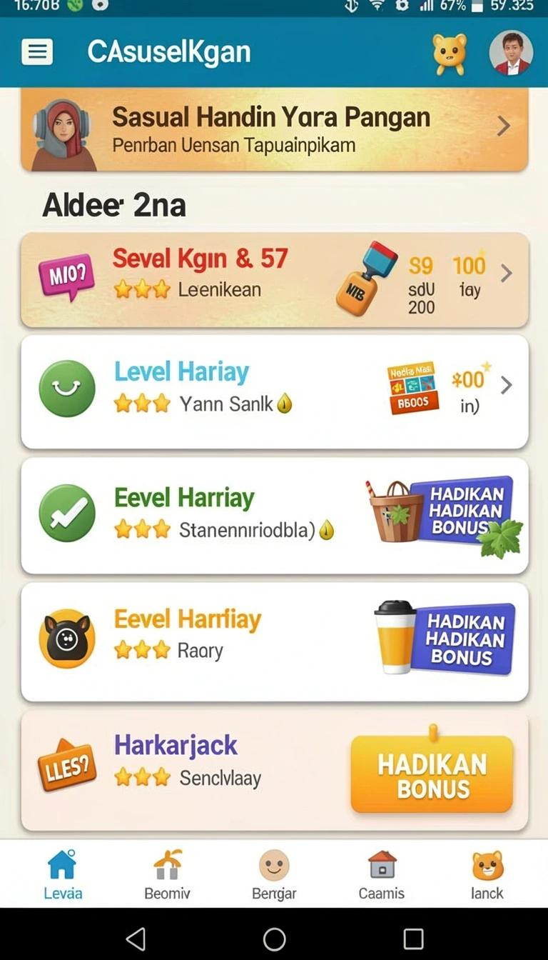Beragam pilihan permainan menarik dalam aplikasi Update Aplikasi support Terbaru 2026.
