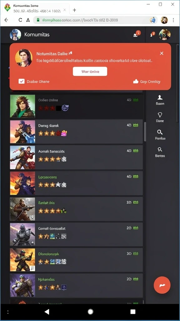 Beragam pilihan permainan menarik dalam aplikasi 77singa APK Full Version untuk Android.